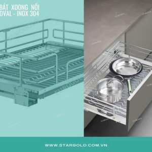Giá Xoong Nồi nan Oval Inox 304 (SGOX.700/800/900)